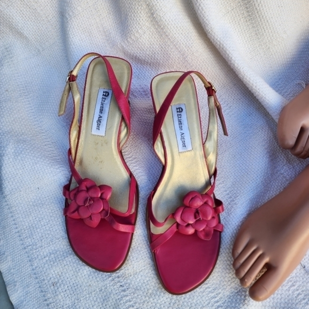 Etienne Aigner pink Kersey sandals 10 NWT‎ - Picture 4 of 11